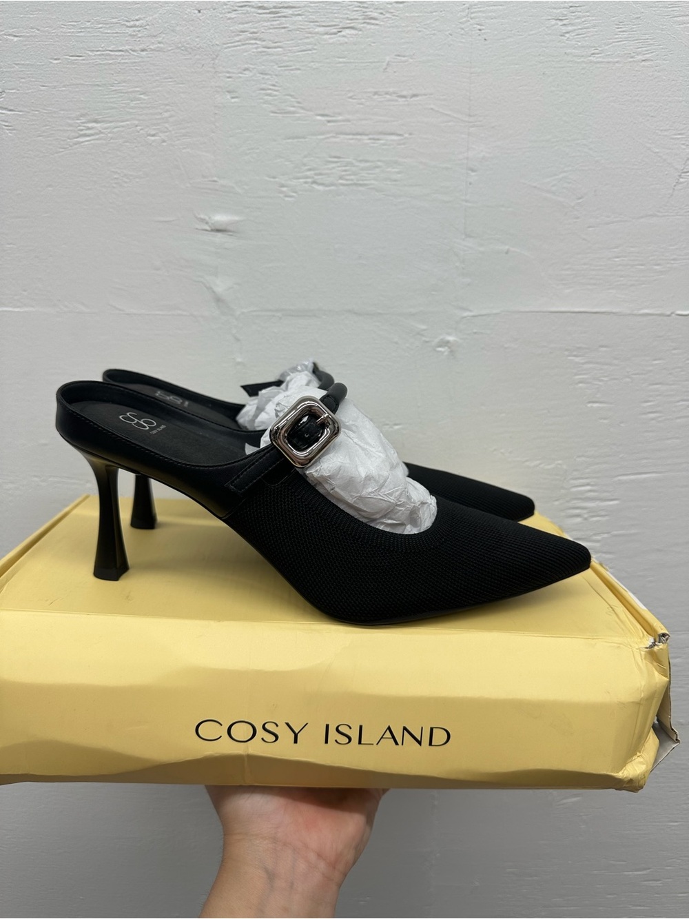 Cosy island black mule heel - Picture 2 of 3
